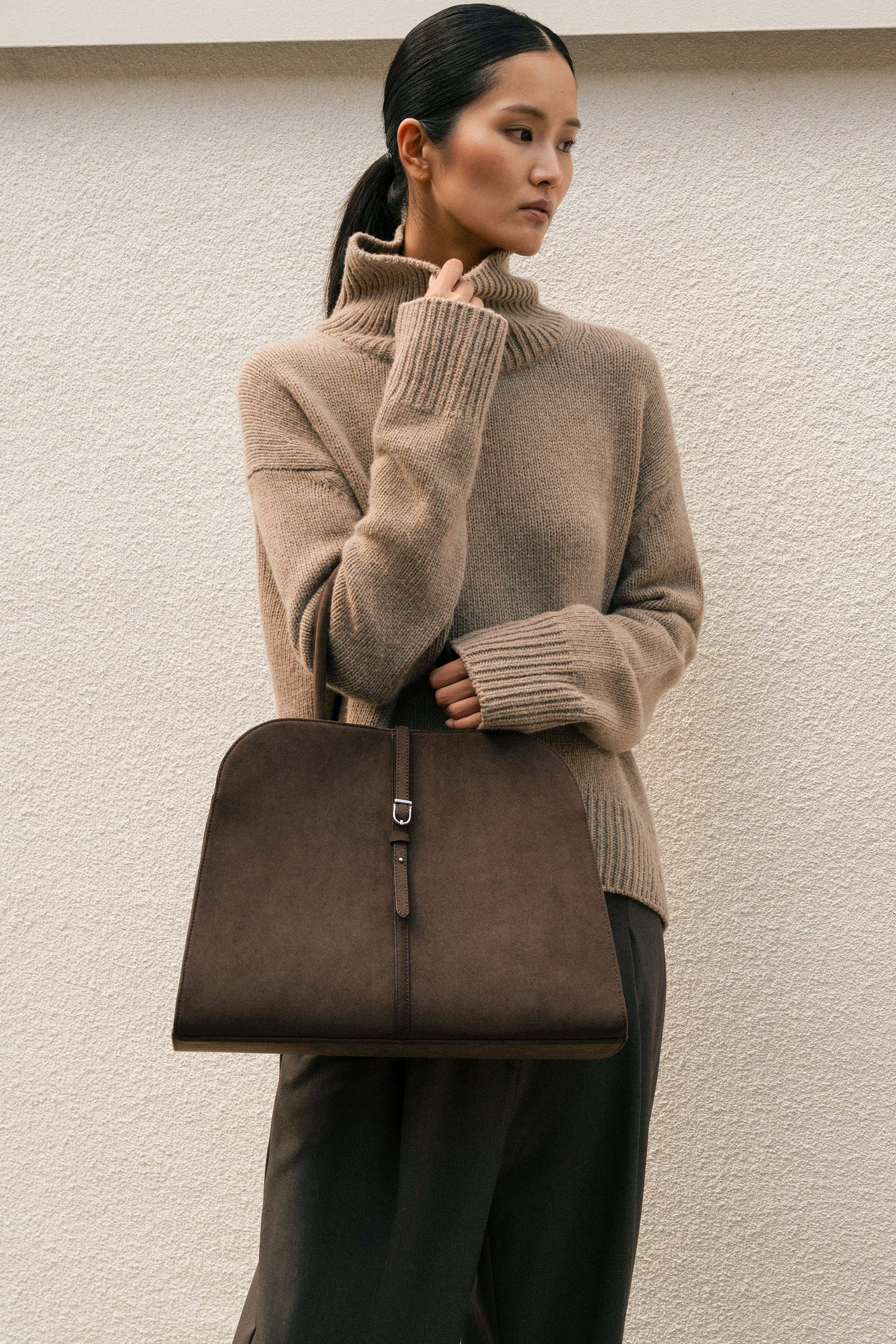 BLANC SUEDE LARGE