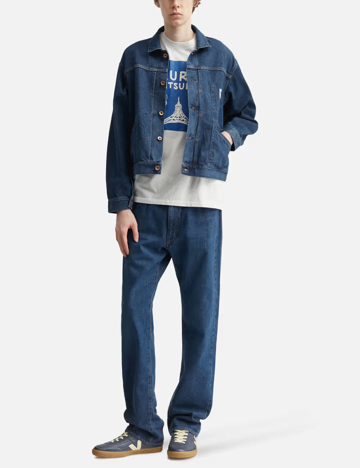 MAISON KITSUNE X KURO Selvedge Voyage Denim Pants