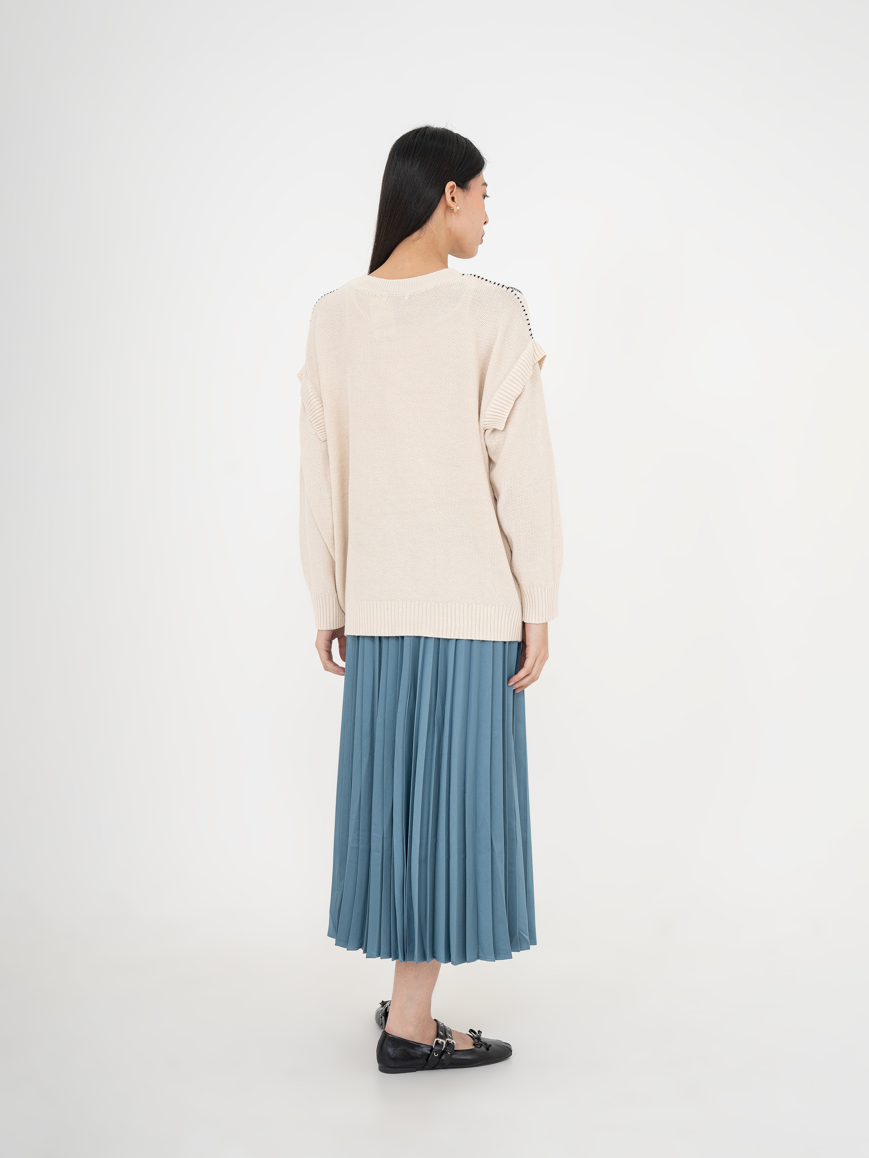 Jura Contrast Stitch Knit