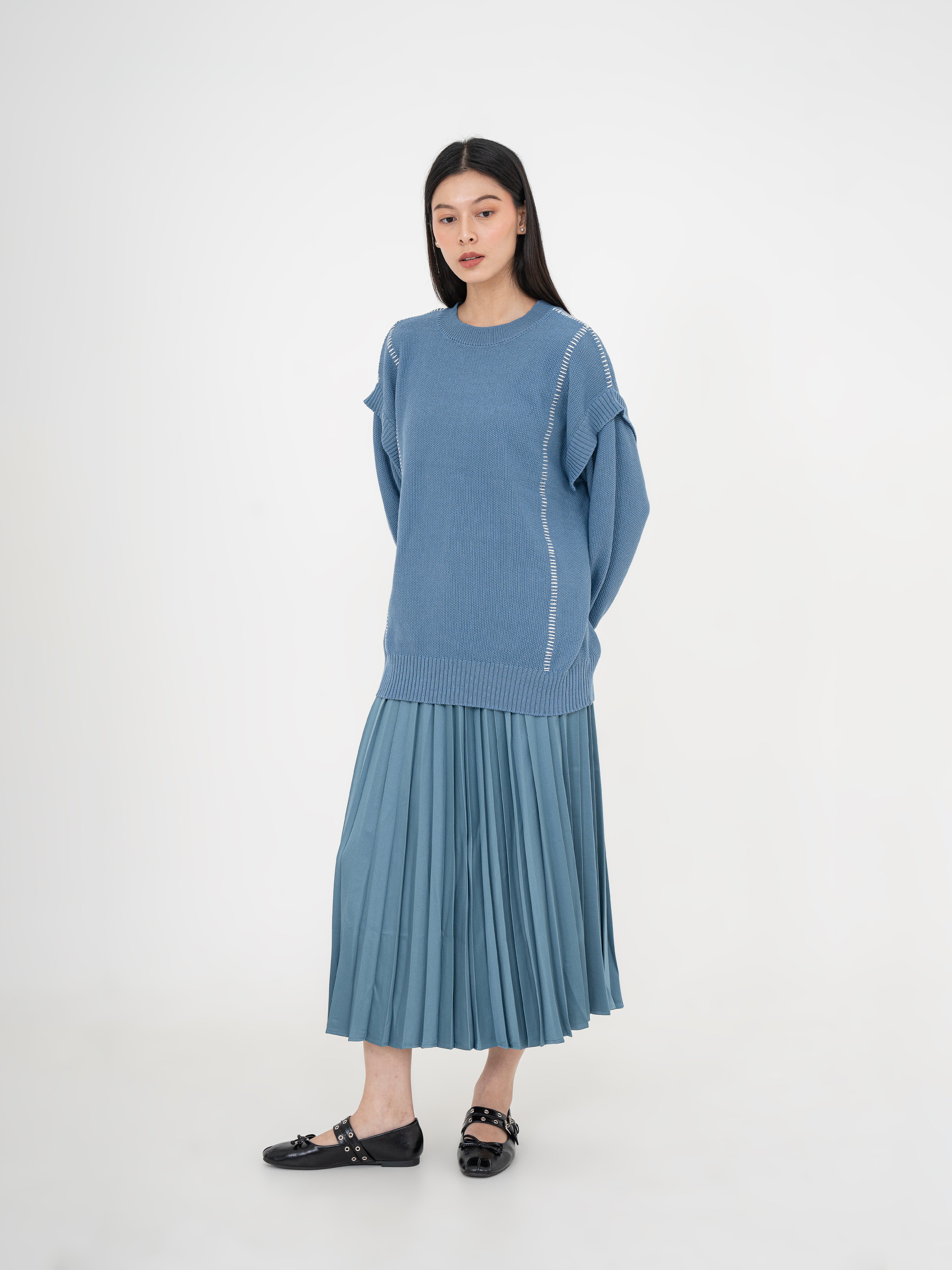 Jura Contrast Stitch Knit