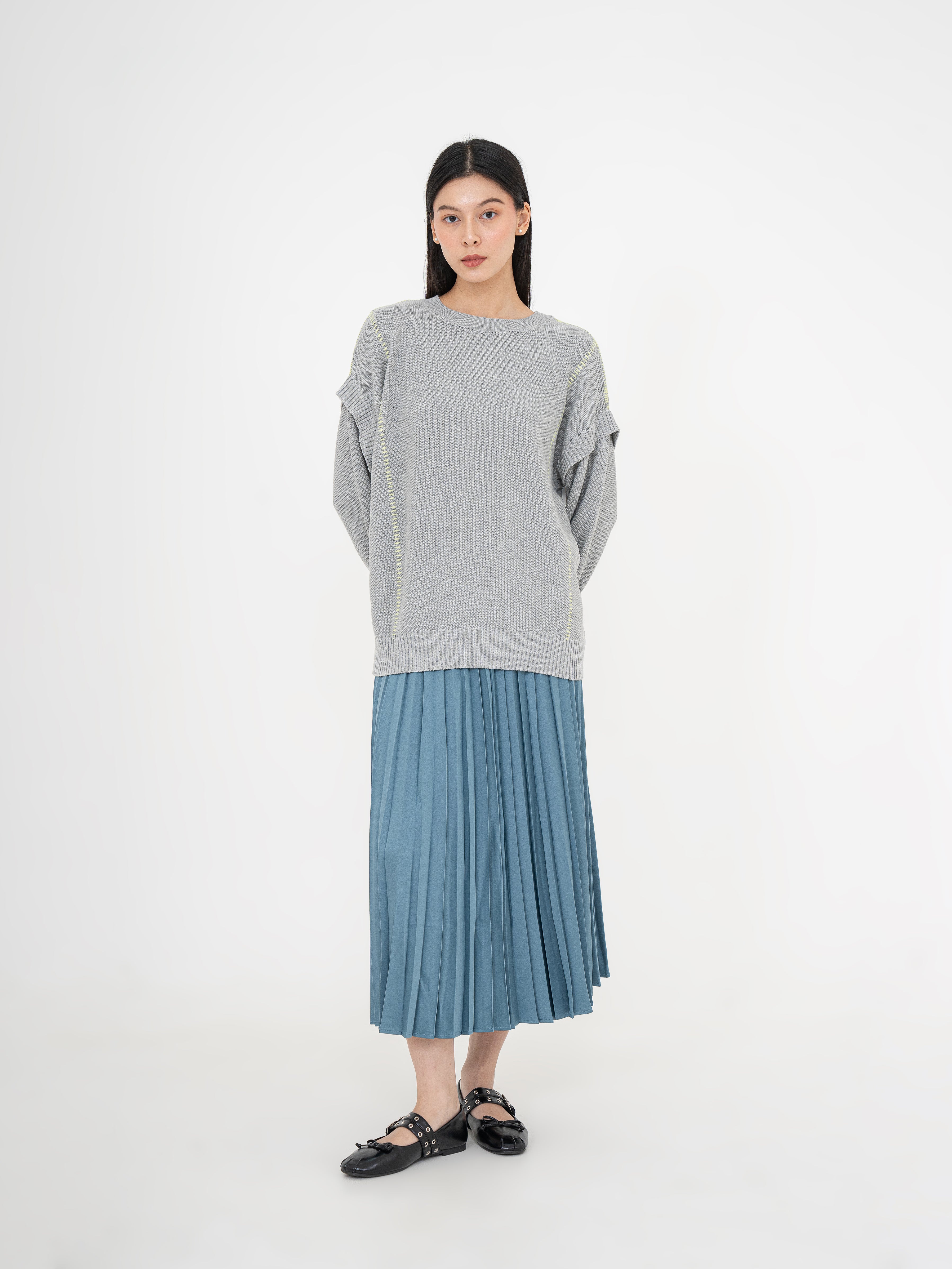 Jura Contrast Stitch Knit