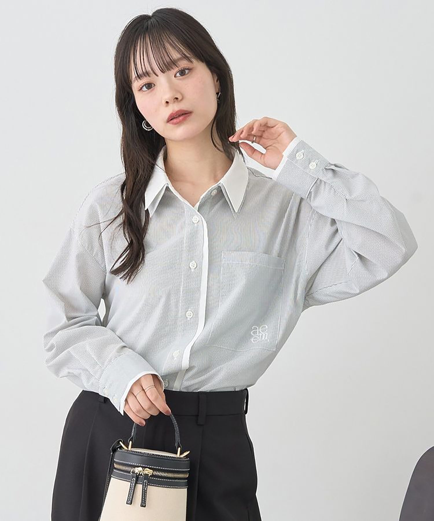 Sora Layered Striped Shirt
