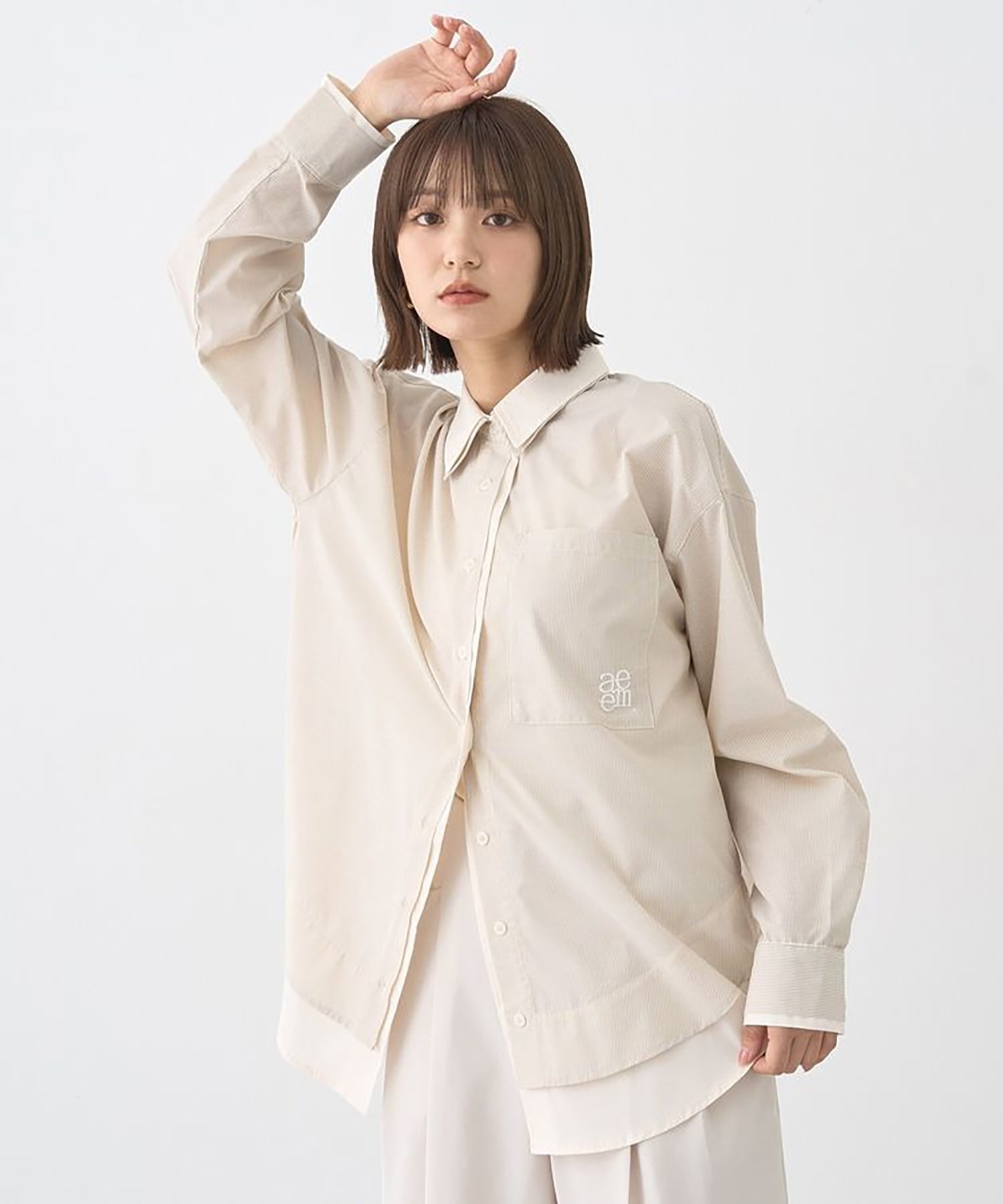 Sora Layered Striped Shirt