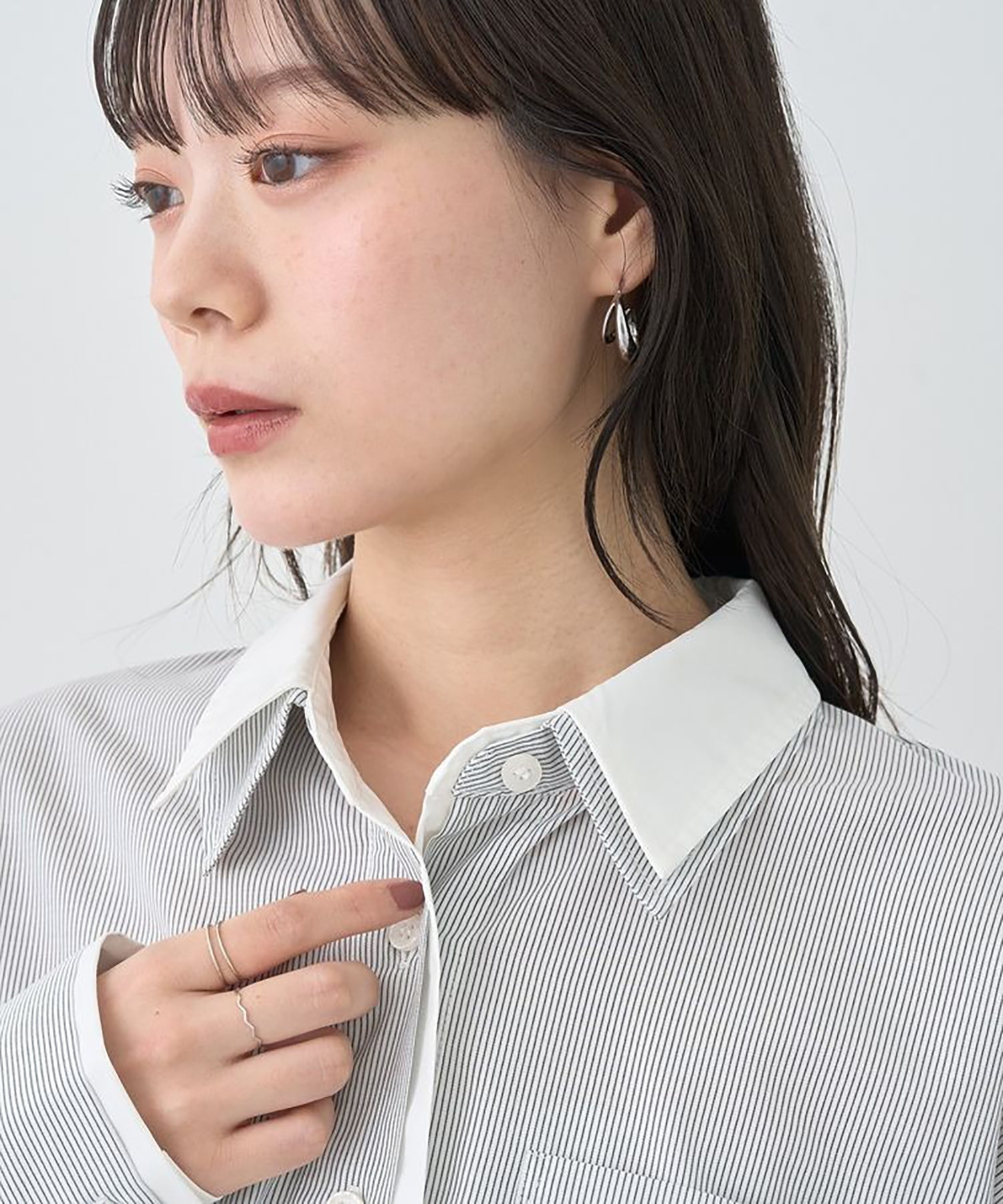 Sora Layered Striped Shirt