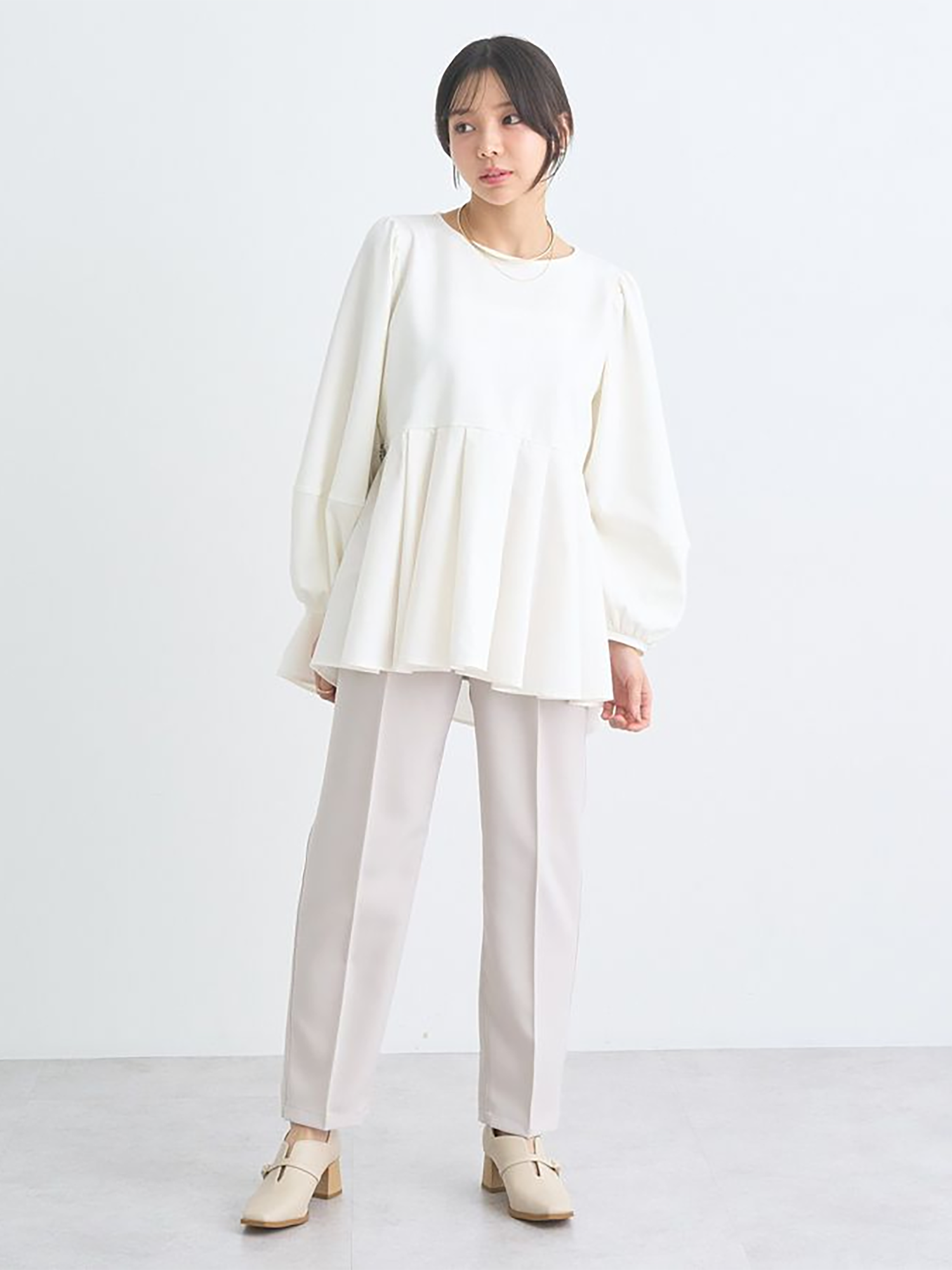 Toki Peplum Pullover Blouse