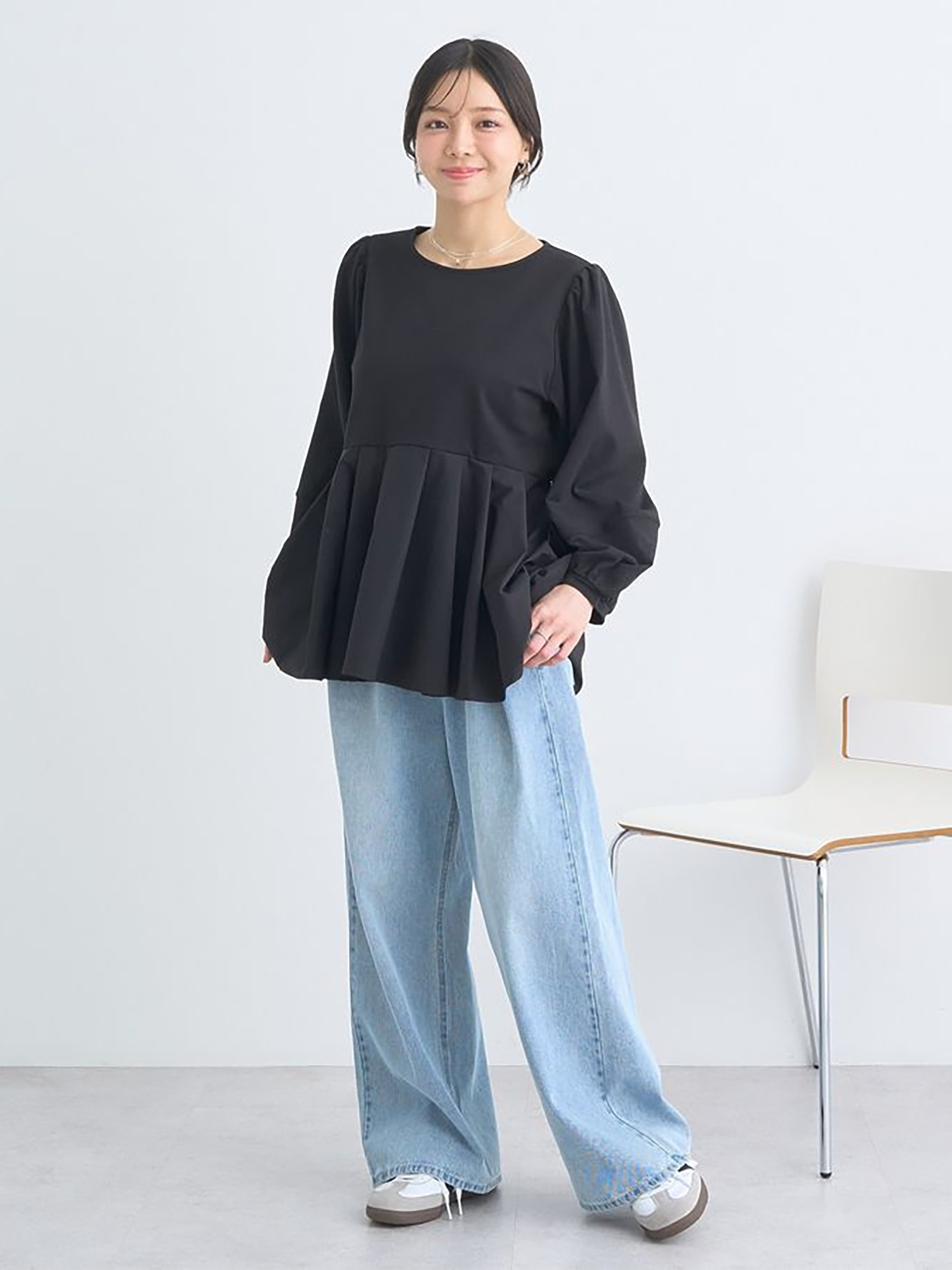 Toki Peplum Pullover Blouse