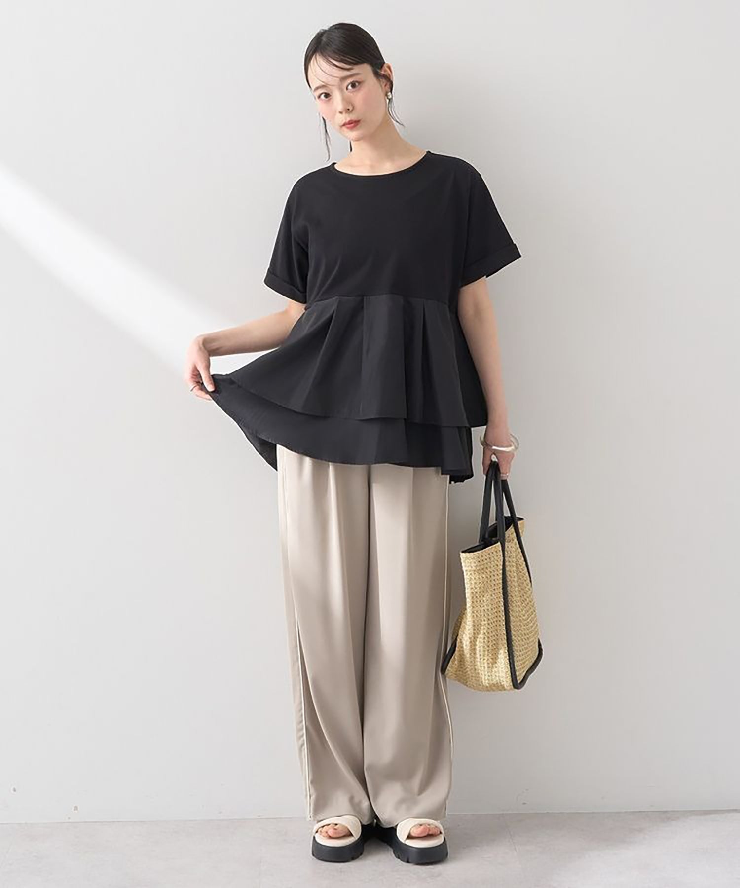 Kozue Back Pleated Blouse