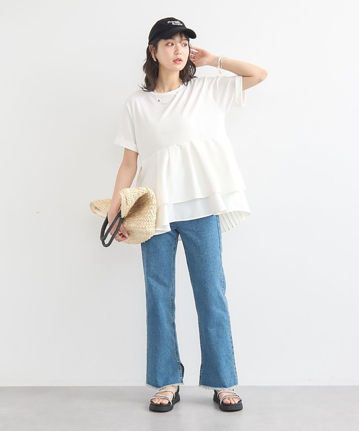 Kozue Back Pleated Blouse