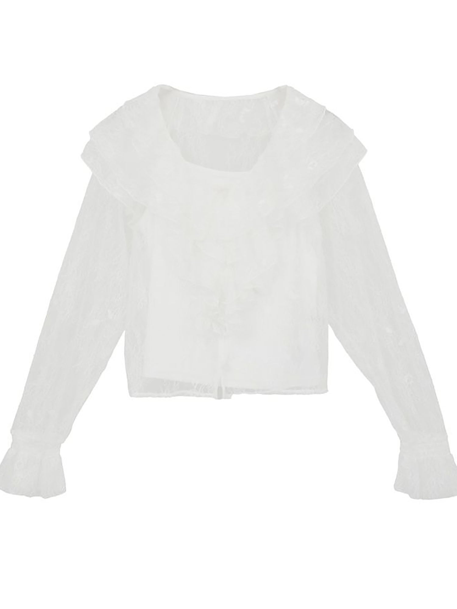Emiyo SET Ruffled Lace Blouse