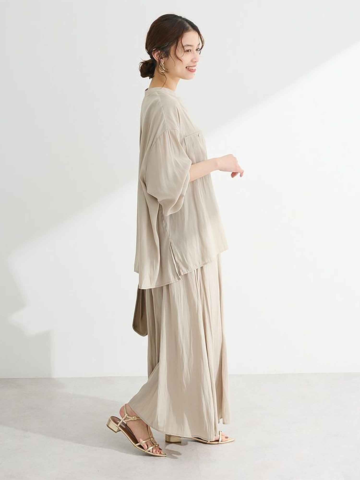 Kamitsu Plain Wide Pants