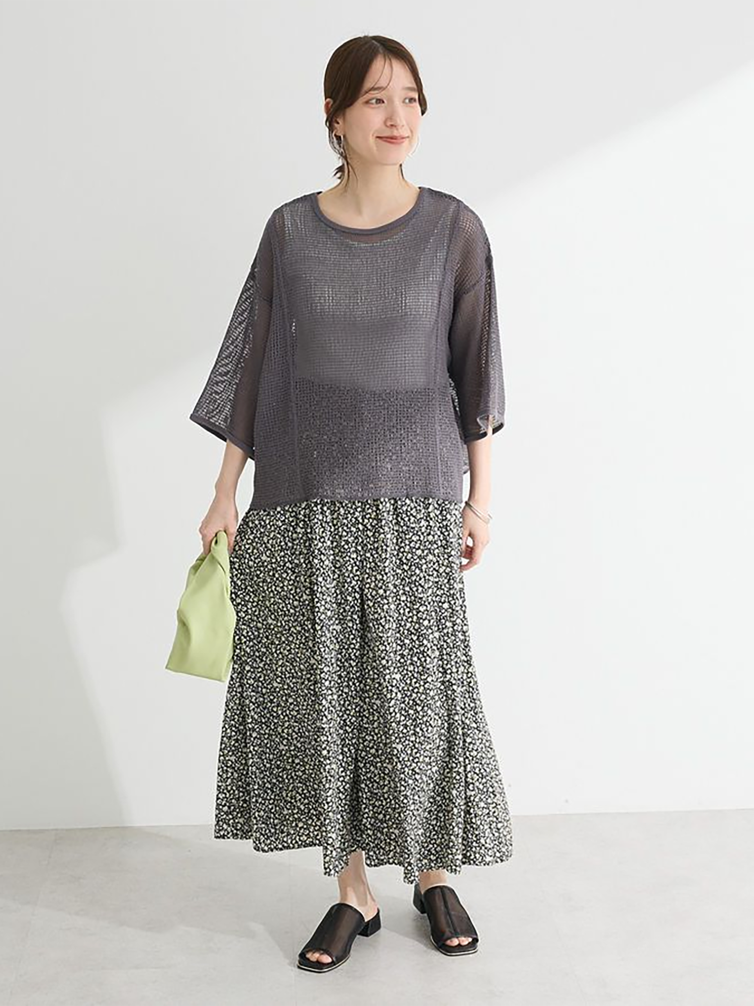 Oshibe Pattern Wide Pants