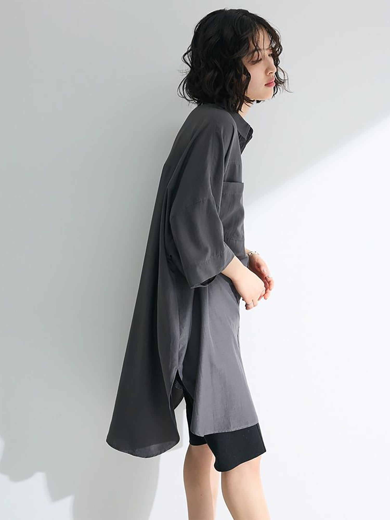 Kasumisou Midi Shirt Dress