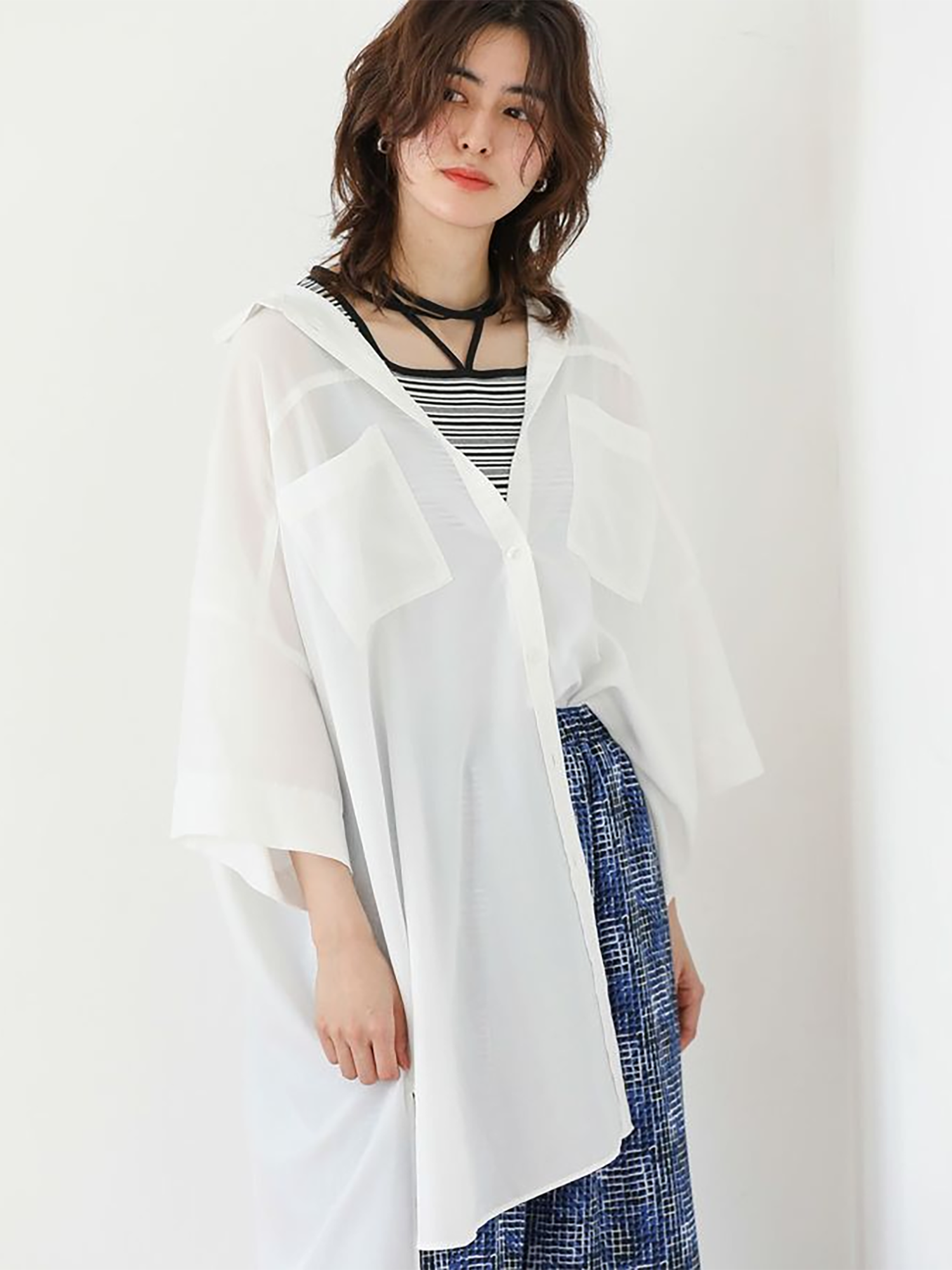 Kasumisou Midi Shirt Dress