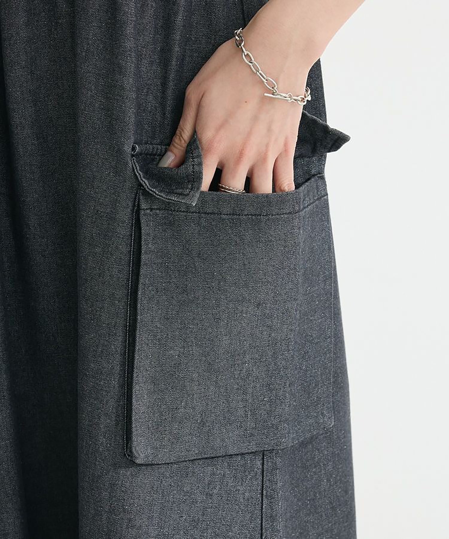 Hanataba Denim Camisole Dress