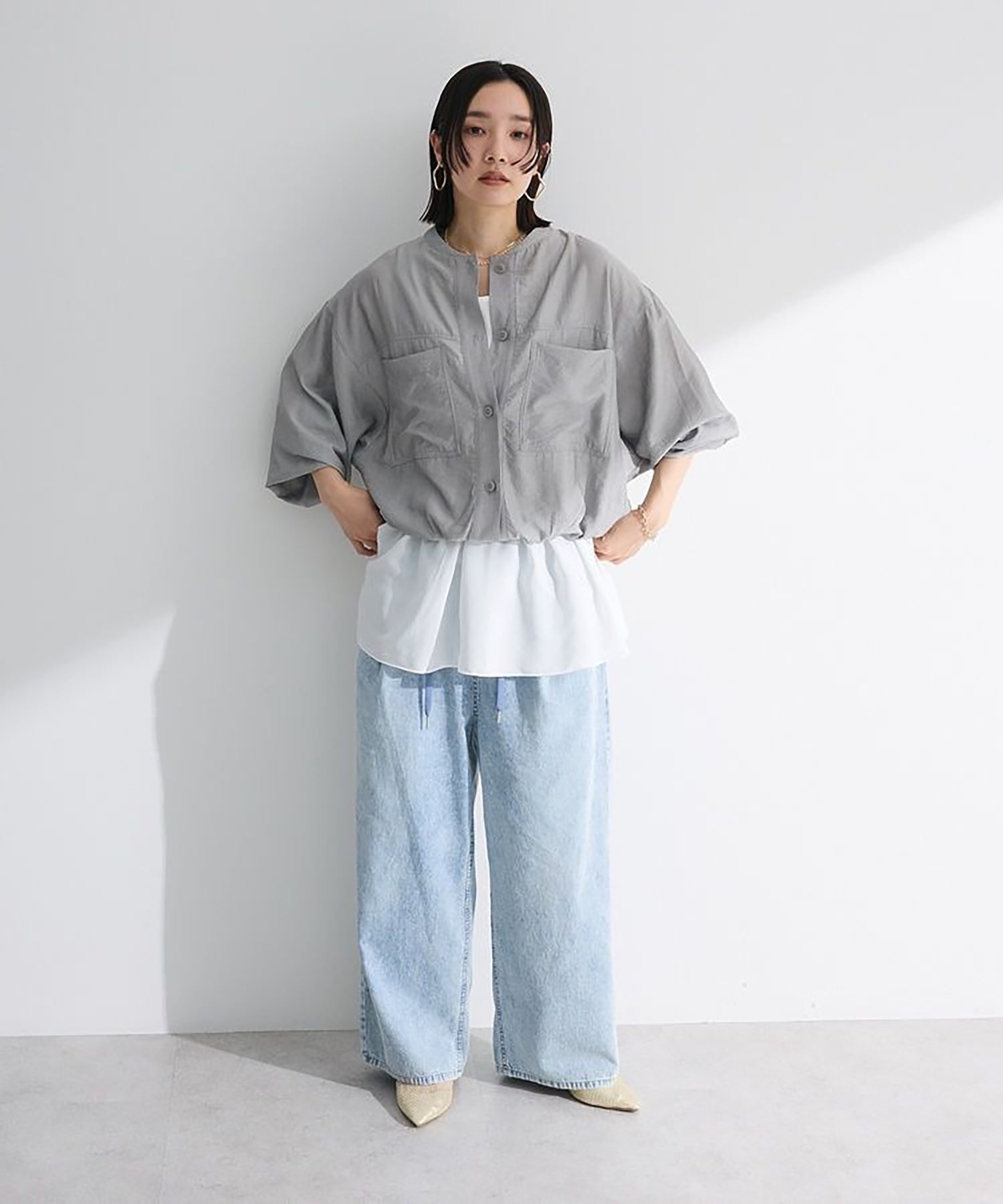 Kinmokusei Wide Leg Denim Pants