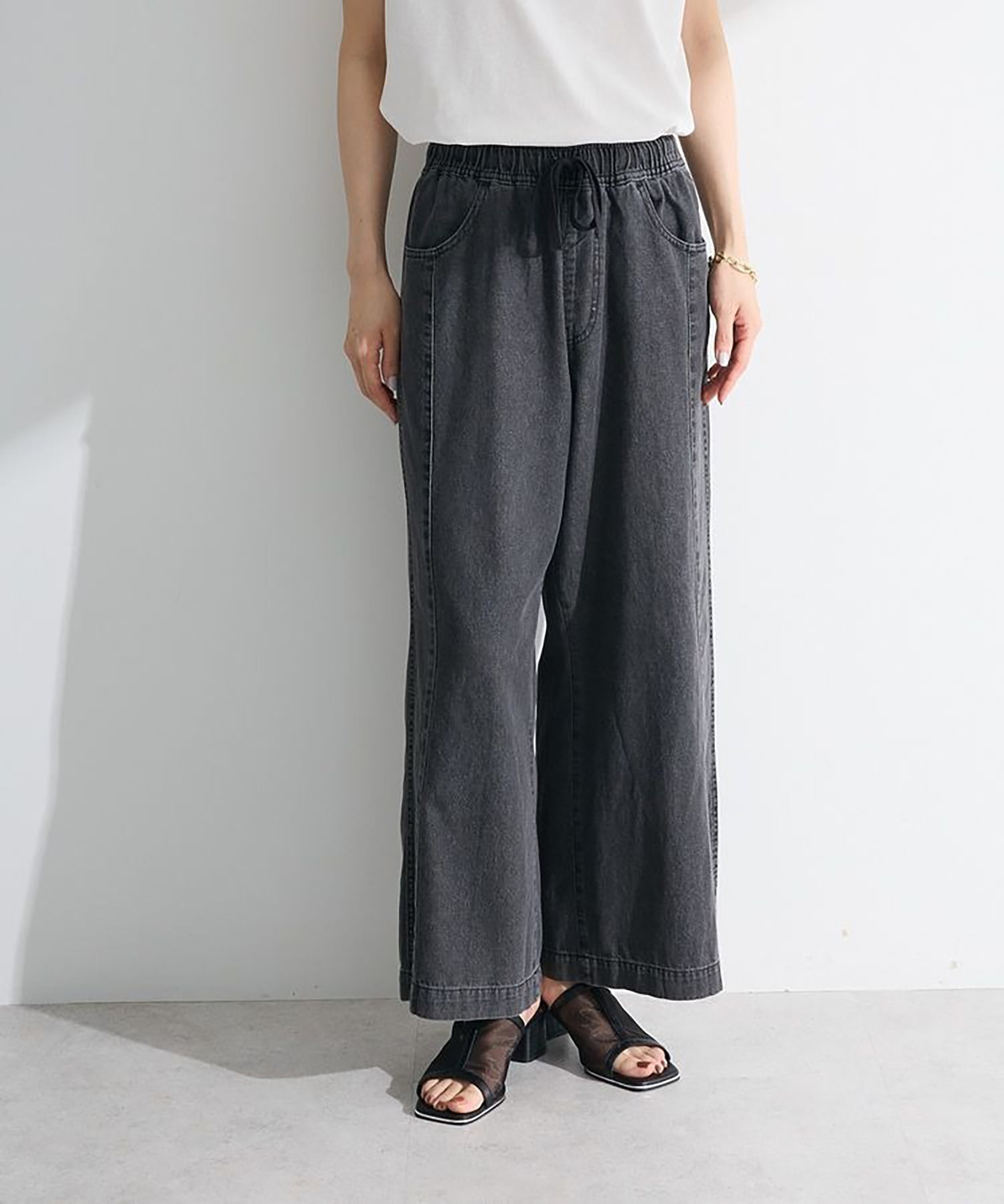 Raburi Light Denim Easy Baggy Pants