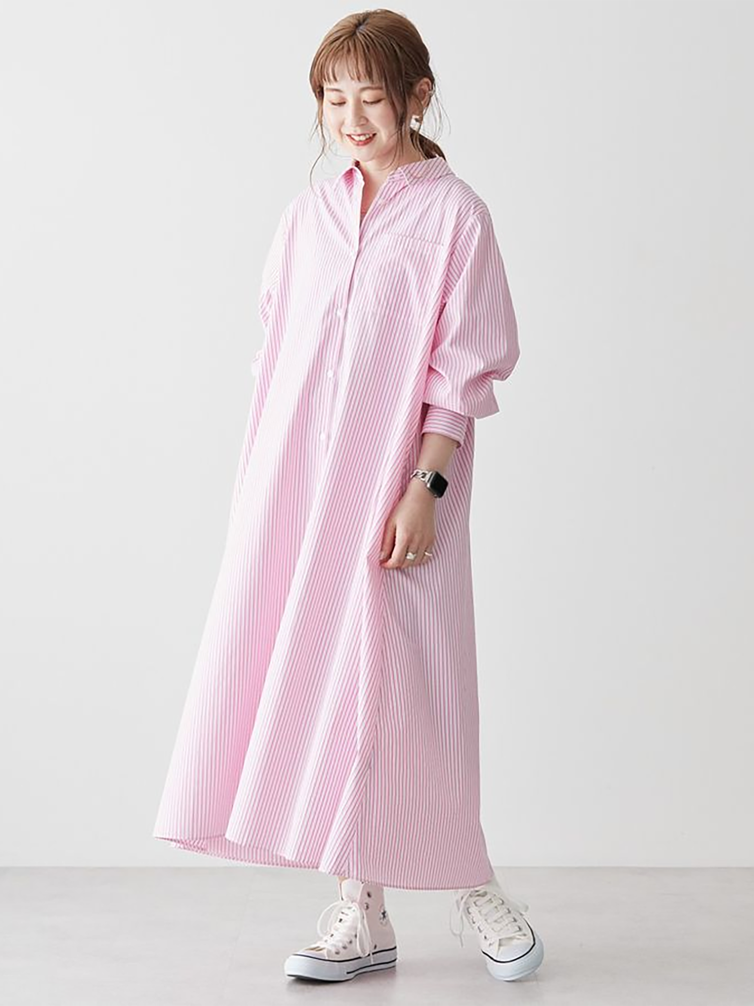 Konara Shirt Dress - Green - American Holic