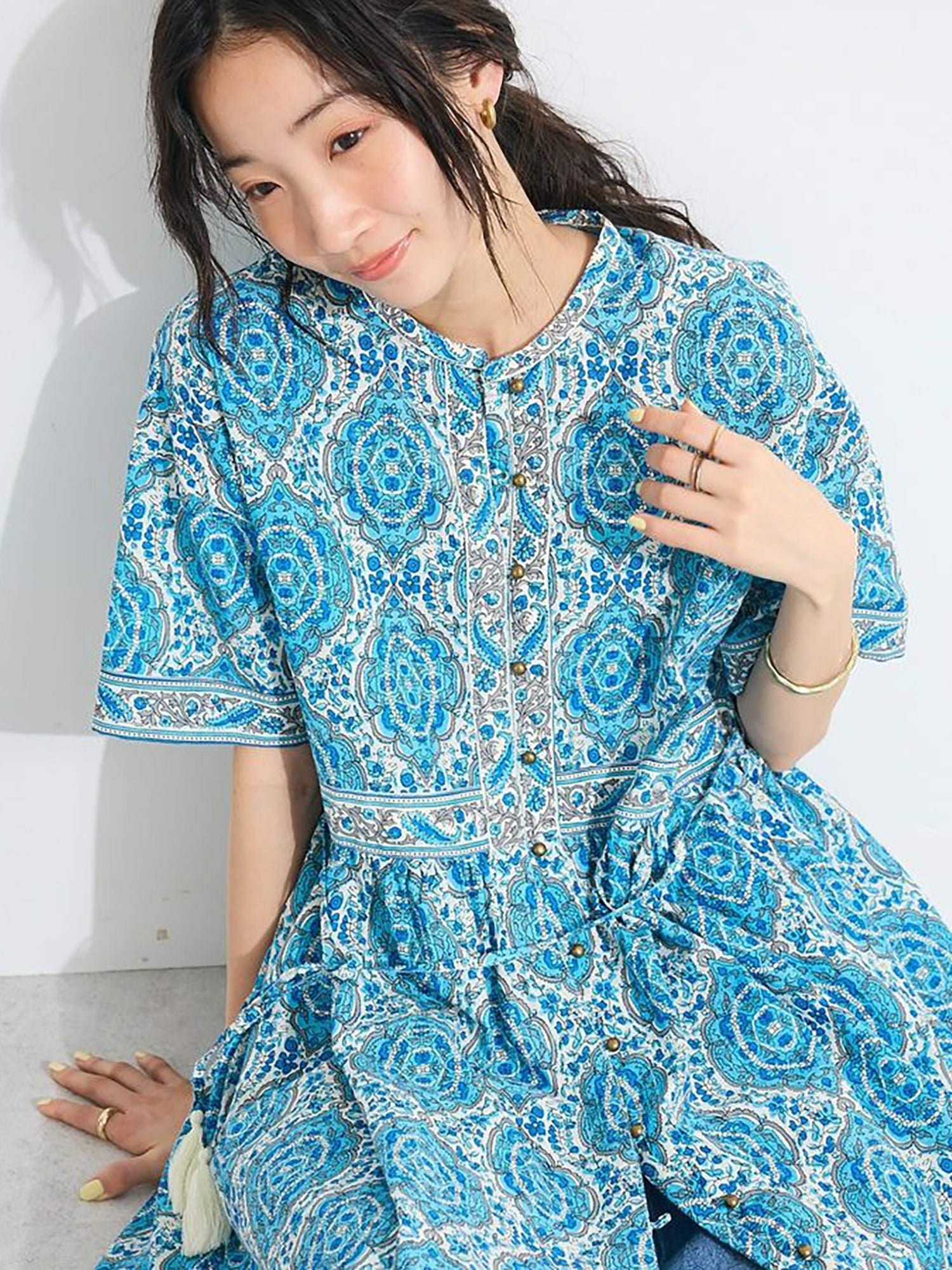 Yae Arabesque Pattern Dress