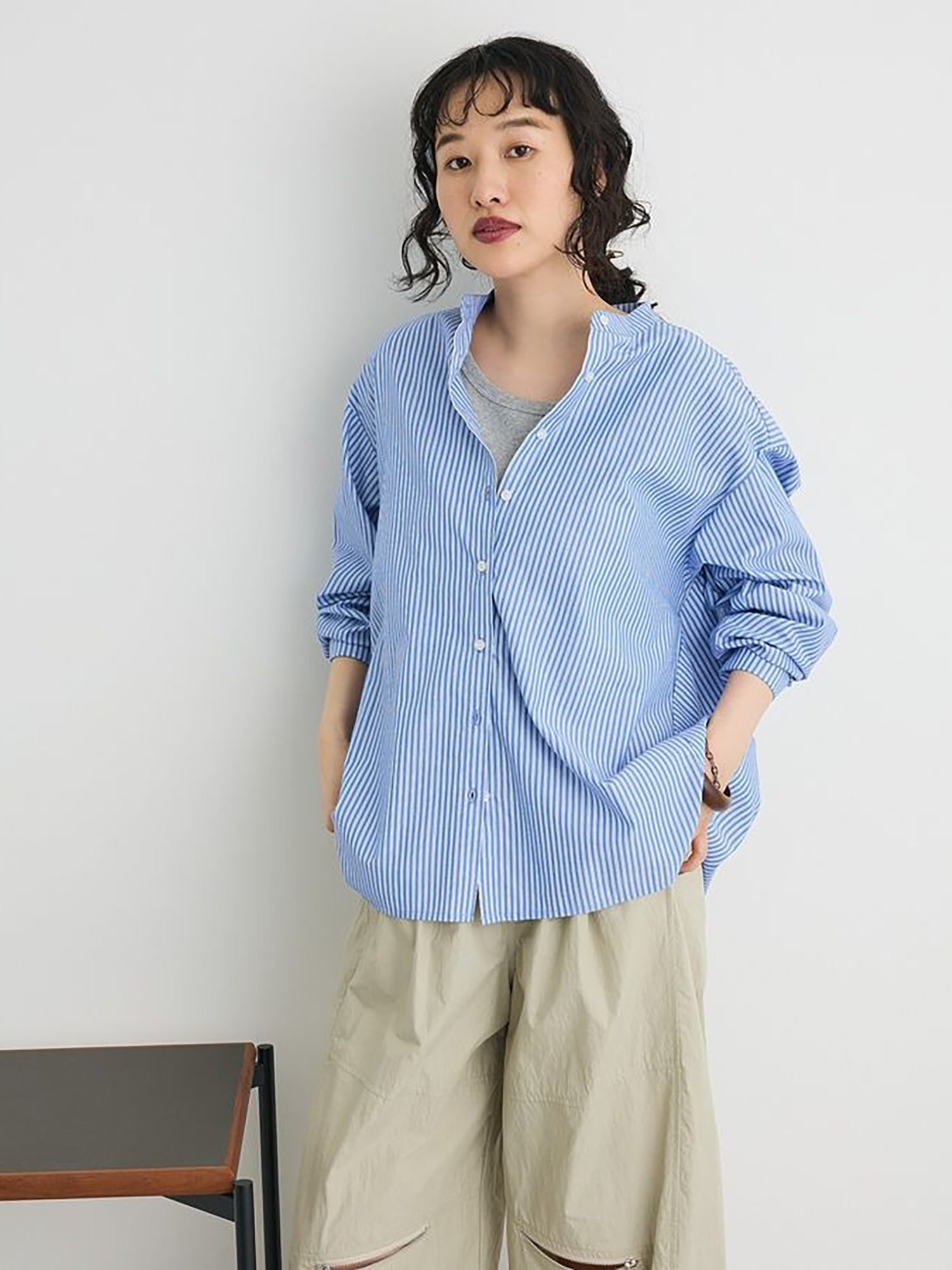 Tsuge Back Frill Shirt