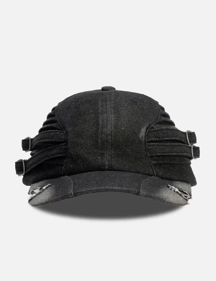 Quilted Denim Cut Cap