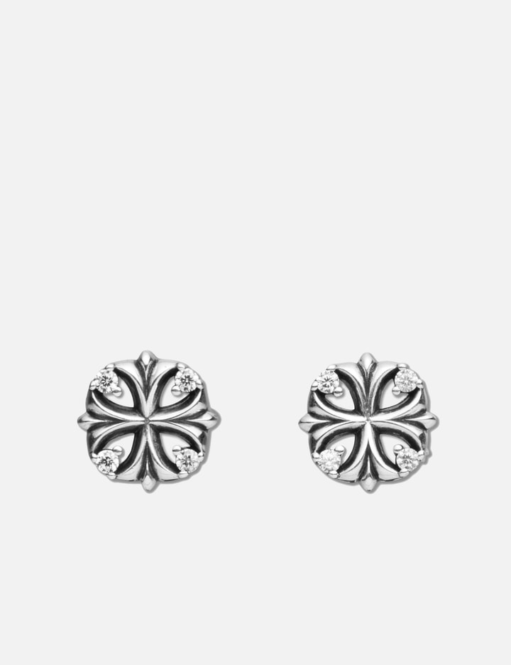 Maltese Cross Stud Earrings