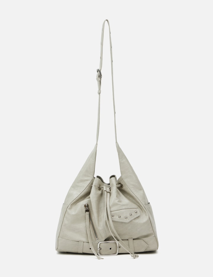 Stud Belted Bucket Bag