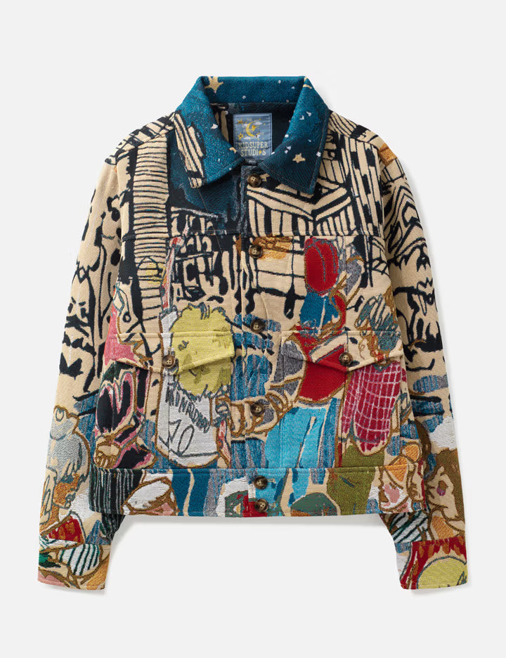 Jacquard Pocket Detail Jacket