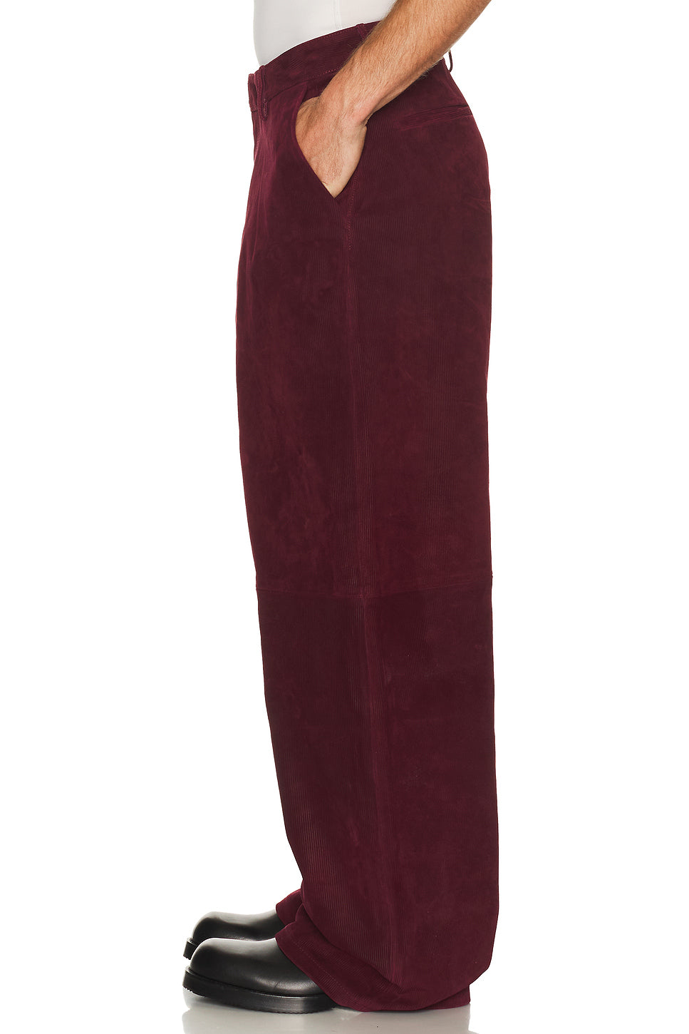 Daddy Corduroy Leather Trouser