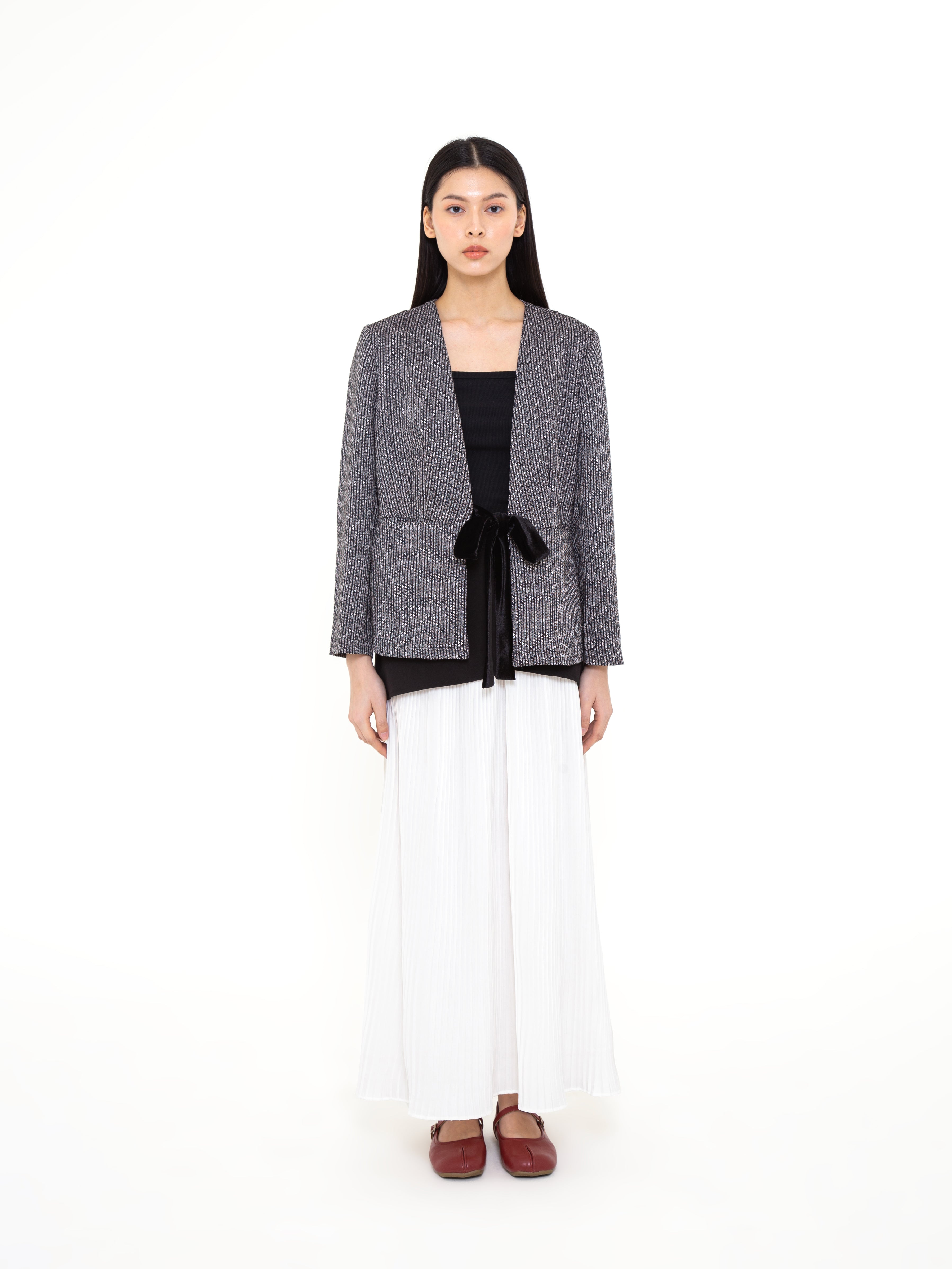 Zoe Tweed Unstructured Blazer