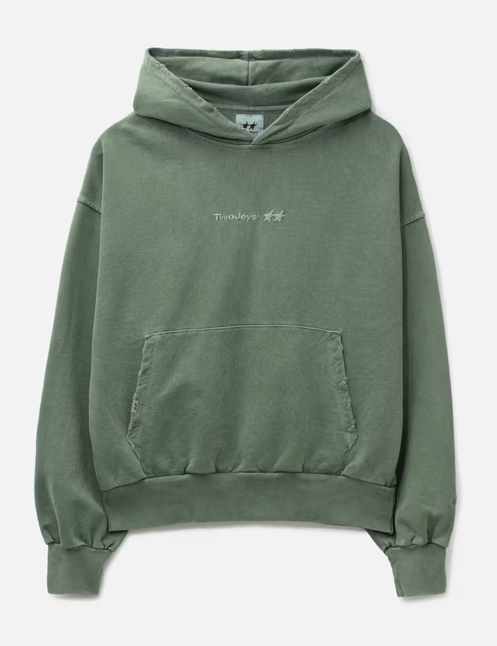 Pigment Dyed Green Icon Hoodie