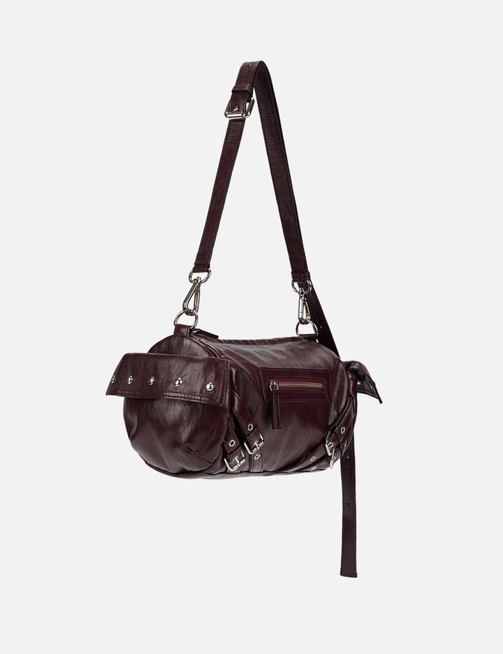 Stud Pocket Bag In Burgundy