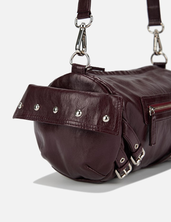 Stud Pocket Bag In Burgundy