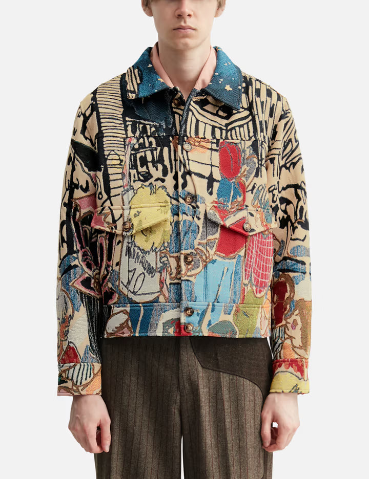 Jacquard Pocket Detail Jacket