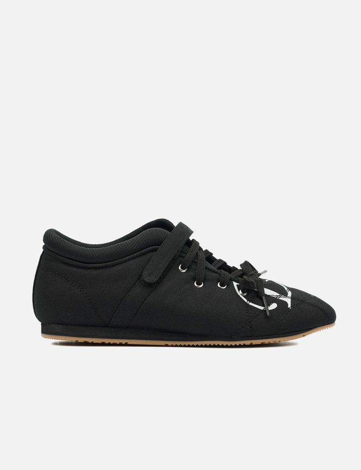 D Logo Lace Up Mozzi Shoes In Black