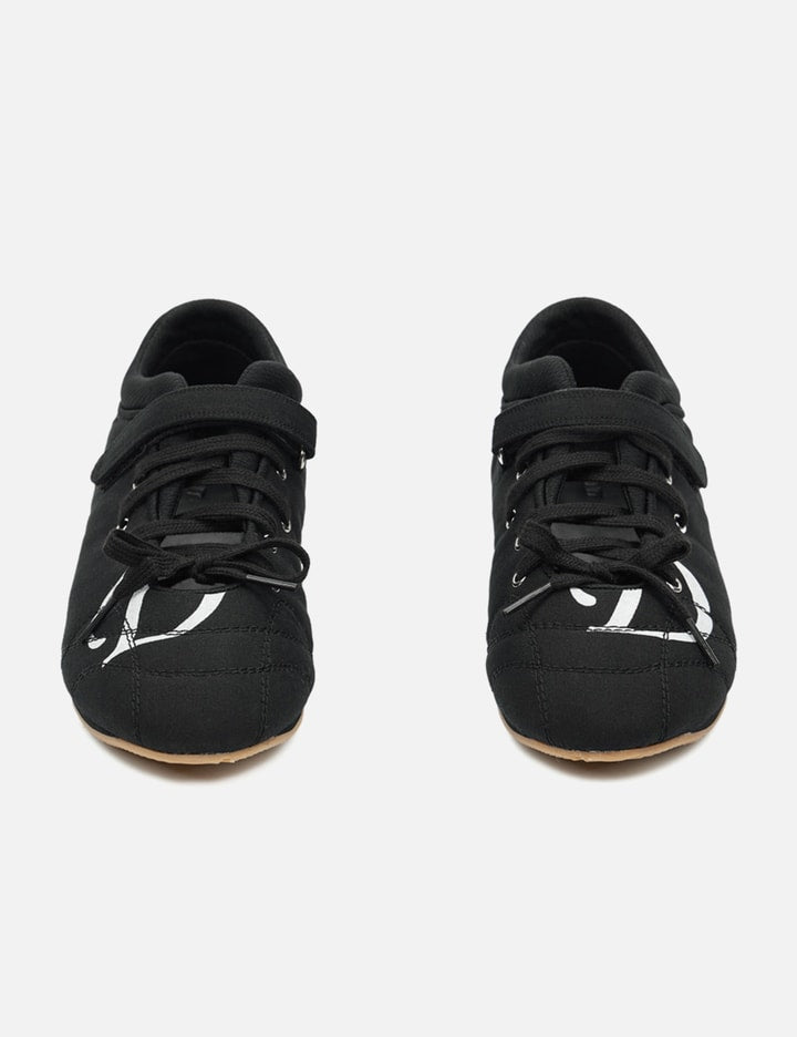 D Logo Lace Up Mozzi Shoes In Black