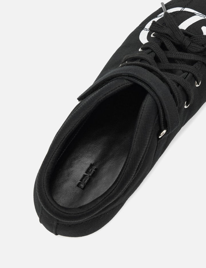 D Logo Lace Up Mozzi Shoes In Black