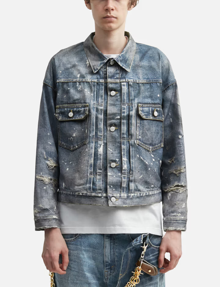 Junya Watanabe MAN X Levi's Layered Jeans With Chains