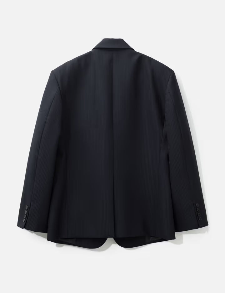 Tie Pireced Oversized Jacket