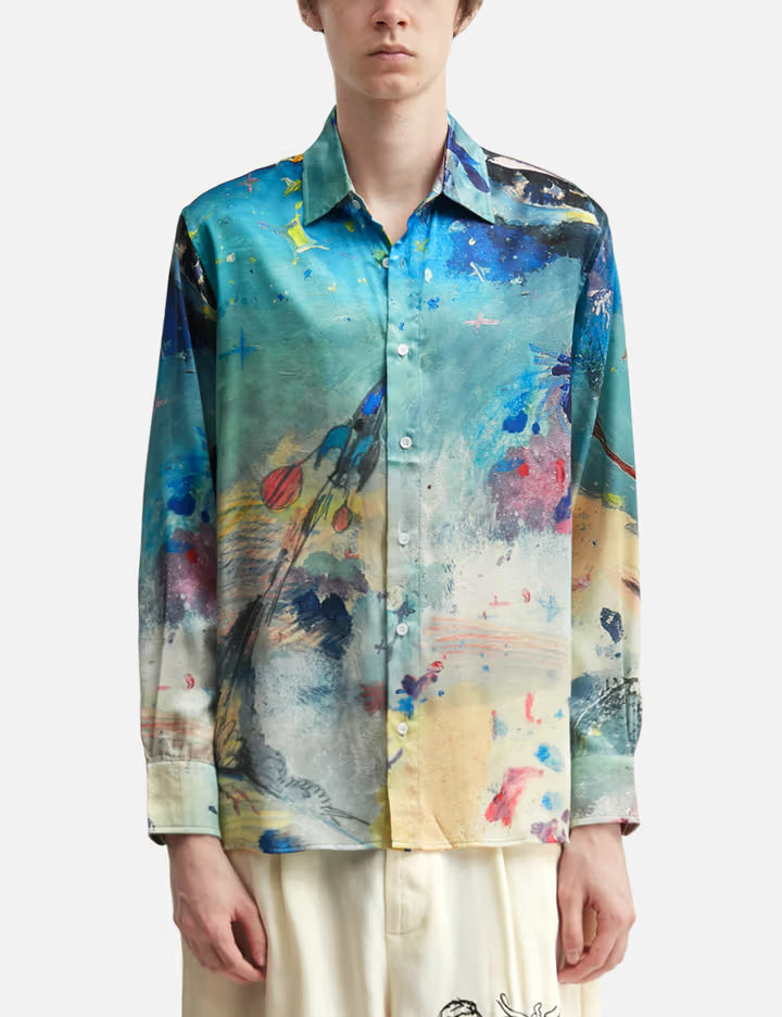 Book Page Silk Shirt
