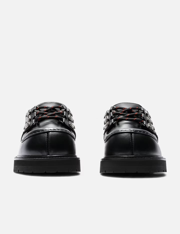 Black Leather Lace Up Shoes