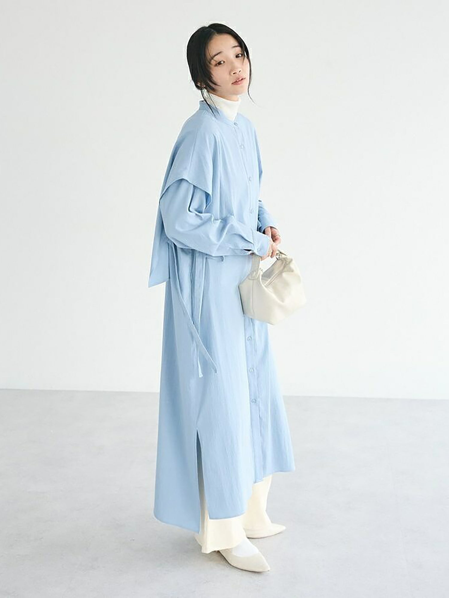 Kashi Layered Shirt Dress