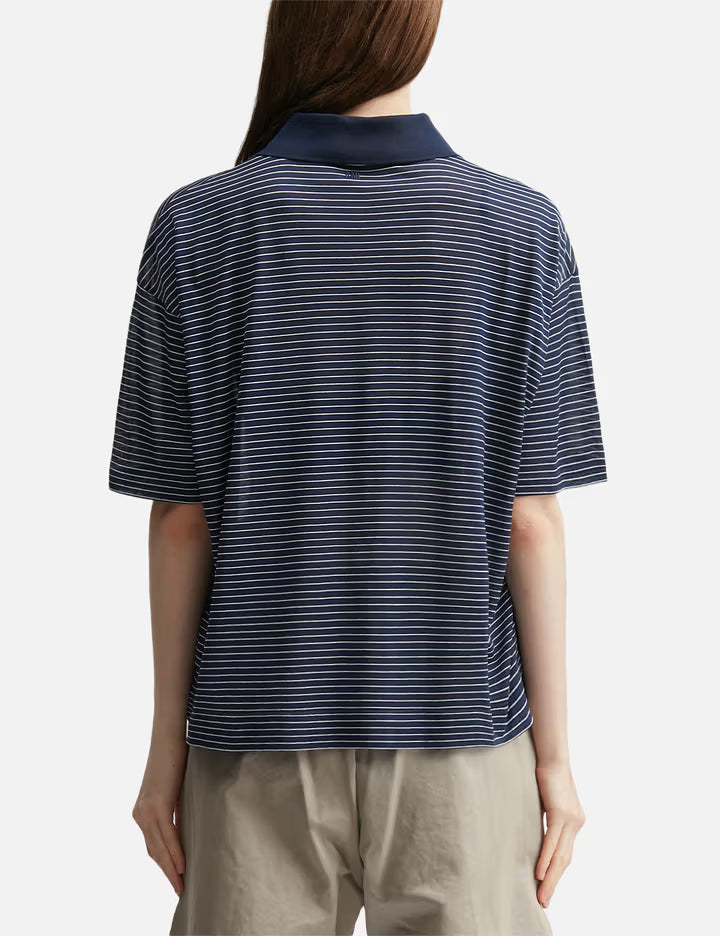 Cotton Striped Ami De Coeur Polo