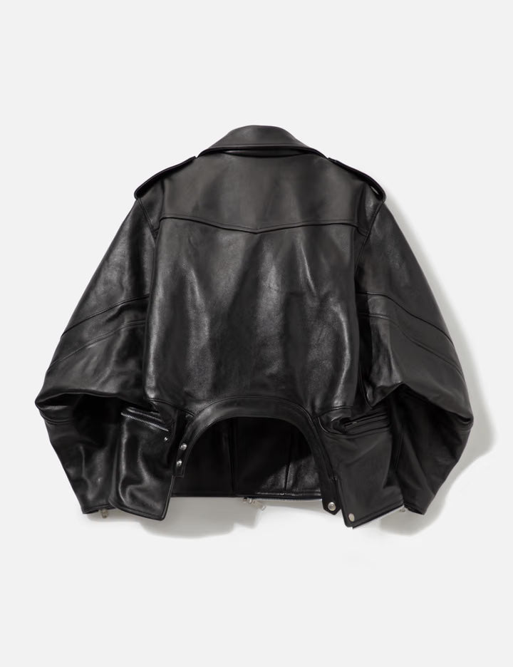 Double-End Vintage Leather Gt Riders Jacket