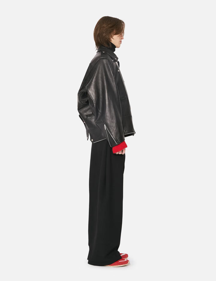 Double-End Vintage Leather Gt Riders Jacket