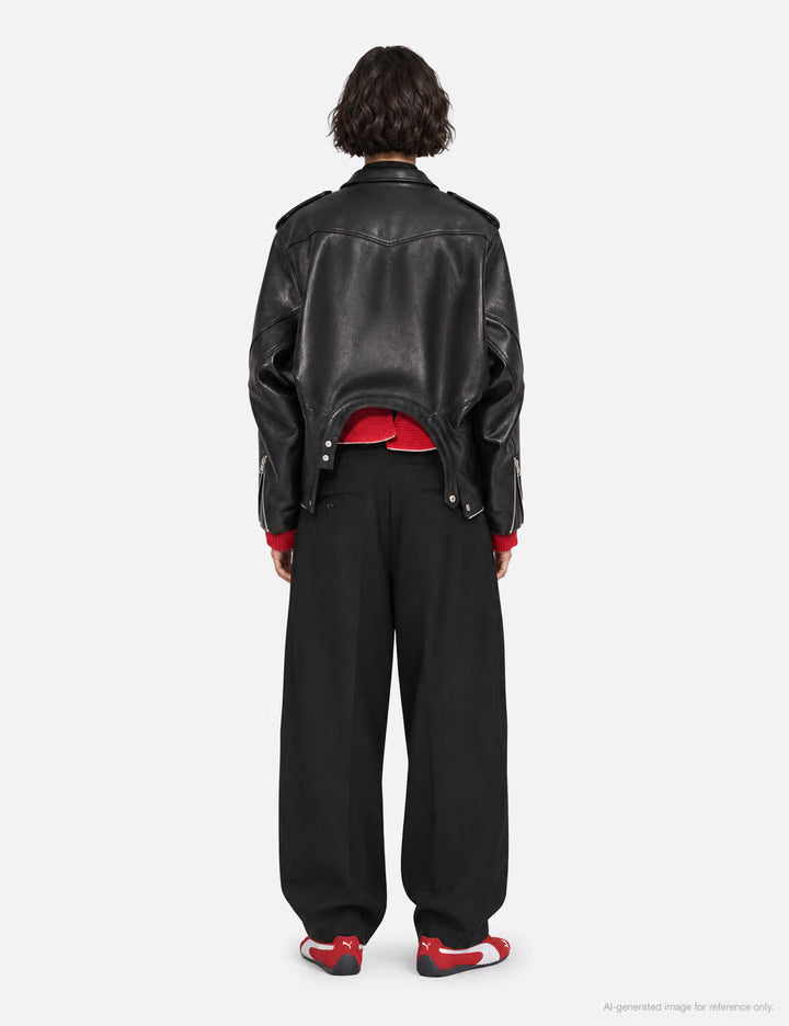 Double-End Vintage Leather Gt Riders Jacket