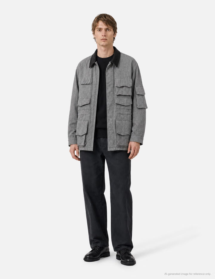 Wool Herringbone Hunter Jacket