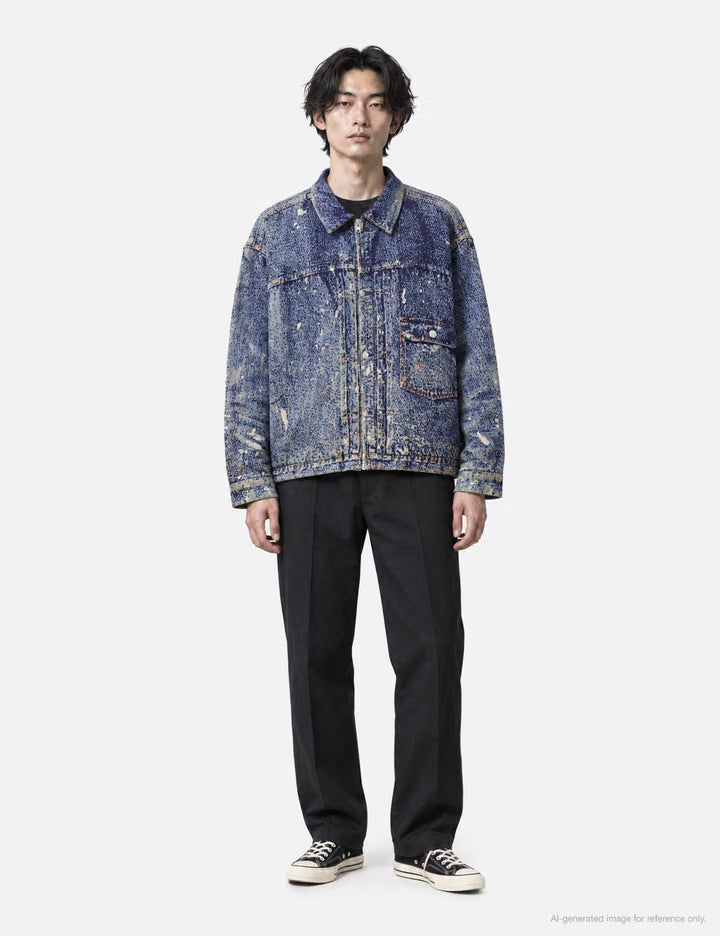 Knit Denim Jacket