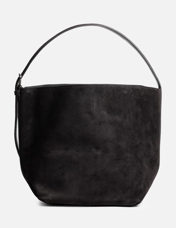 Medium Belted Suede Tote