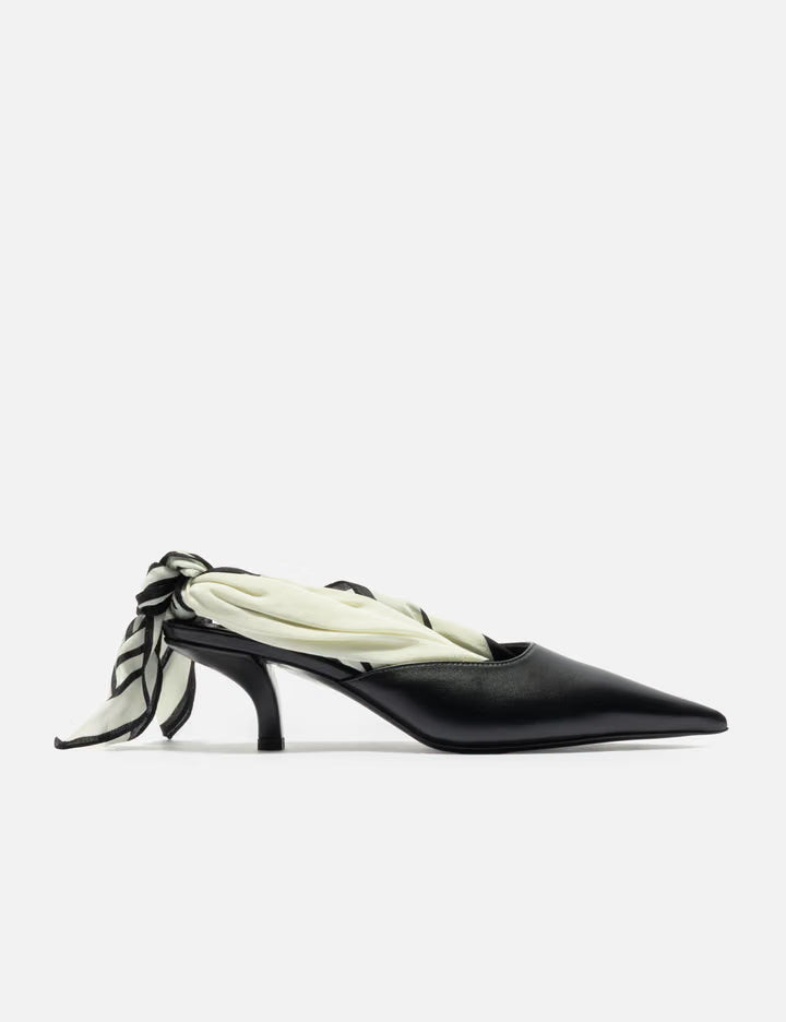 Scarf Nappa Slingbacks