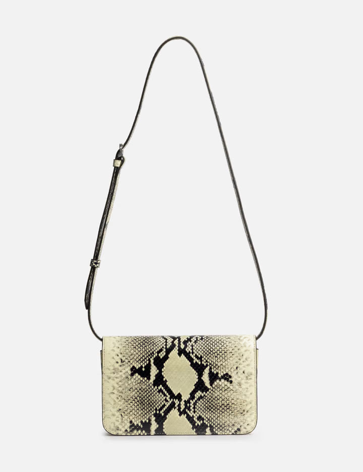 T-Lock Python-Embossed Crossbody